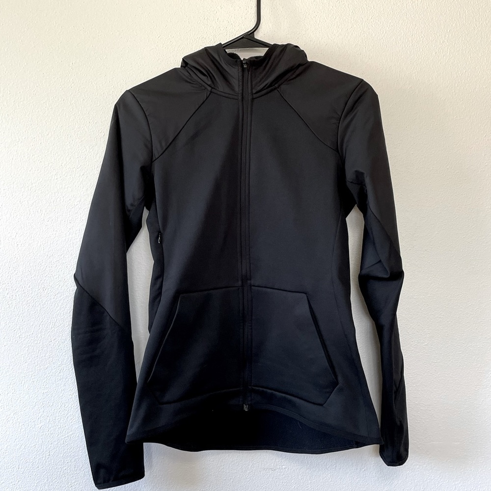 Fitted Dri-fit fleece lined Nike zip up with hood